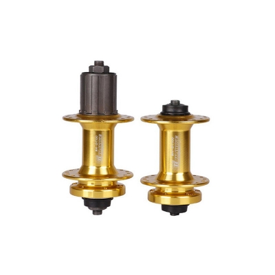 Picture of Bicycle Casette Bearing Hub 36 Hole Quick Release Six Nail Disc Brake Hub Suitable For Tower Base 7/8/9/10/11 speed (1 Pair) Golden