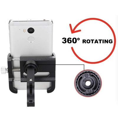Picture of Motorcycle Raider Mobile Phone Holder Aluminum Alloy Bike Mobile Phone Holder Adjustable  Bike Accessories