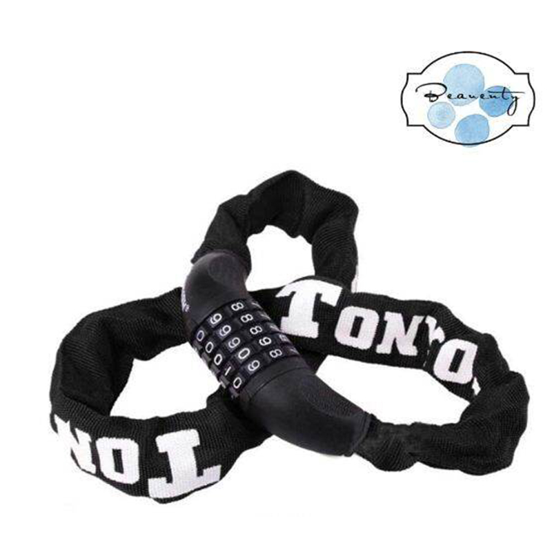 Picture of TonYon Five Digit Code Chain Lock Single Car Anti-Theft Lock Chain Lock Mountain Bike Anti-Theft Lock 90cm
