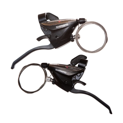 Picture of SHIMANO ST-EF65 3×8 Speed MTB Bike Bicycle Shifter&Brake Set Lever Black w/cable ( Made In Indonesia )