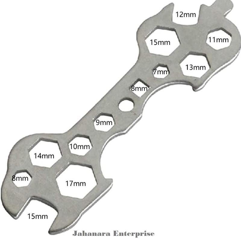 Picture of Bicycle 13 Spanner Tool with 6 Spokee Repair Tool Combo for Cycle Maintenance Tool