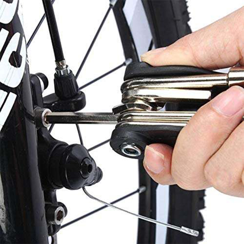 Picture of Best Combo (Light with Cycle Kit) Red Laser Cycle Rear LED Back Light -3 Mode Bicycle Light With Cycle Tool Kit Repair Kit
