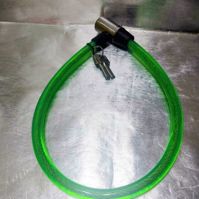 Picture of Bicycle Lock With 2 Keys Portable Steel Chain Cycling Cable Anti-Theft