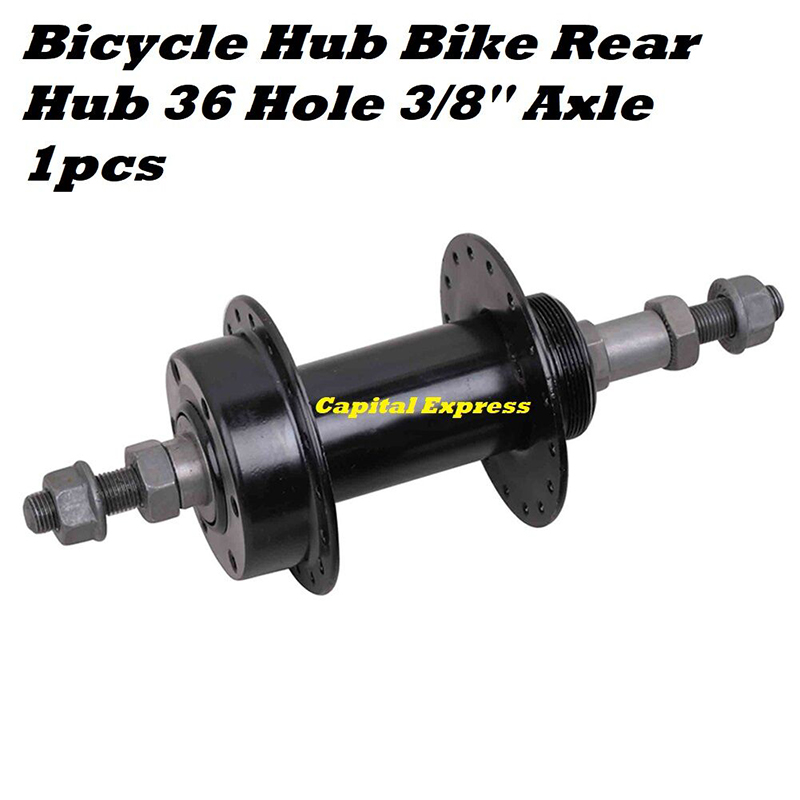 Picture of Steel Sealed Bearings 36 Hole Disc Brake Solid Axis Mountain Bike Hubs 2pc