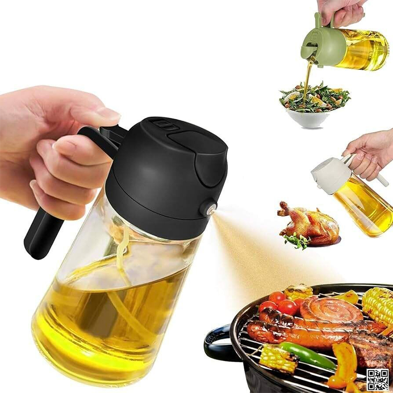 Picture of 2 in 1 Oil Sprayer and Oil Dispenser Bottle 500ml