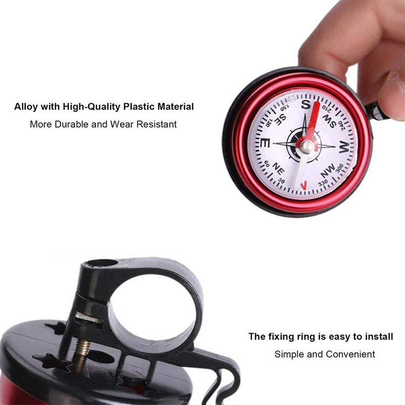 Picture of Compass Bicycle Bell Mountain Bike Aluminum Alloy Compass Bell Horn Car Bell For Bicycle Accessories 1pc