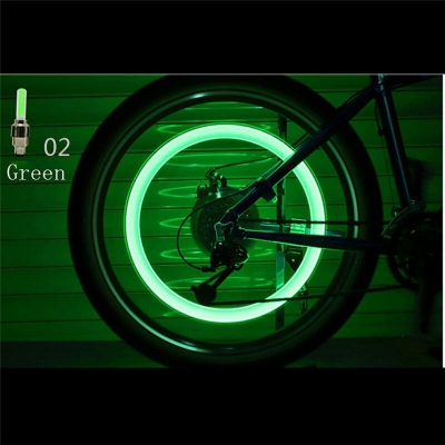 Picture of LED Flash Light Lamp Bike Car Tire Tyre Wheel Valve Sealing Caps Lampu Tayar basikal