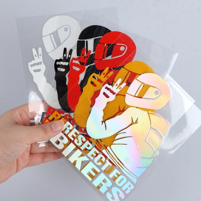 Picture of Respect For Bikers Stylish Bike strikers Decorative-stickers Motorcycle skateboard bicycle bike sticker Stikar