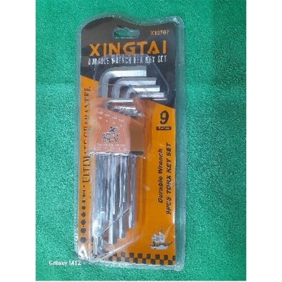 Picture of Allen L Wrench Hex Key 9 & Torx Keys Wrenches Hex Sets with Storage Hinged Cases for Home Maintenance DIY Industry