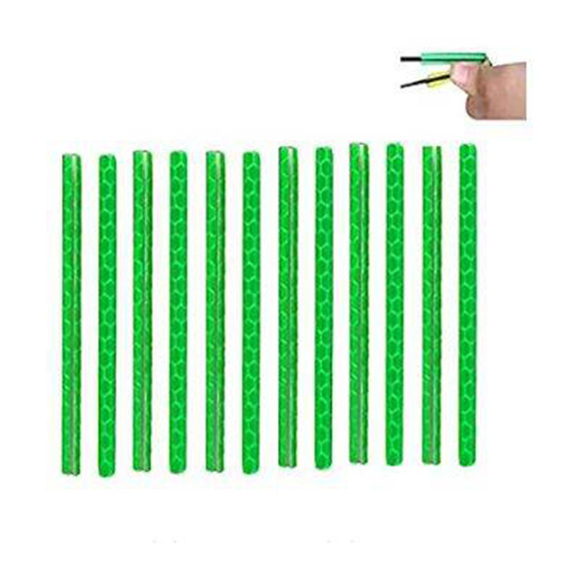 Picture of Bicycle Wheel Rim Spoke Tube Reflective Strip Deemount - 12Pcs - Green