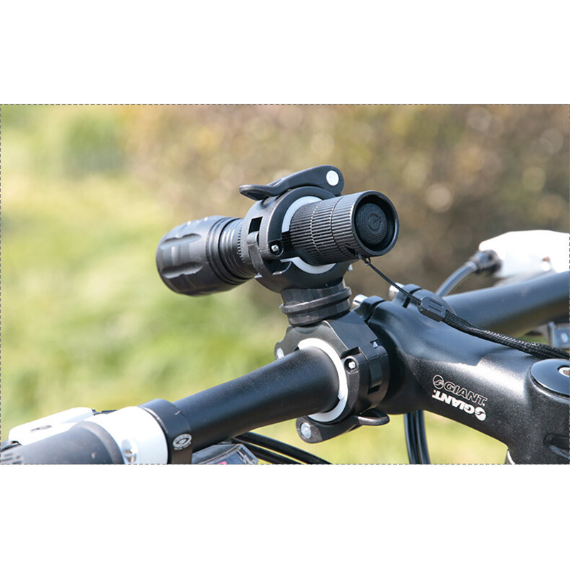 Picture of Deemount Bicycle Light Bracket Bike Lamp Holder LED Torch Headlight Pump Stand Quick Release Mount 360 Degree Rotatable