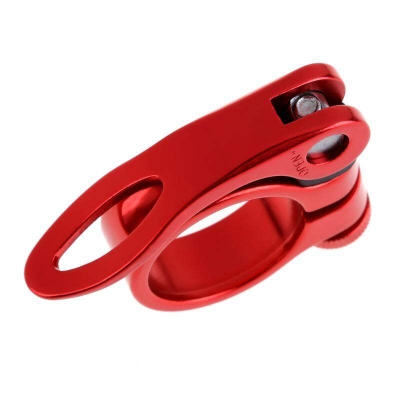 Picture of Aluminum Alloy Seatpost Clamp Quick 31.8mm MTB Bike Cycling Saddle Seat Post Clamp Quick Release Lock