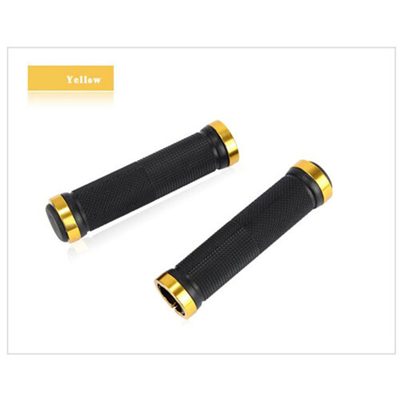 Picture of Bicycle Road Mountain Bike Handle Double Lock on Aluminium Alloy Bike Handlebar Hand Cover 1 Pair Handlebar Grips