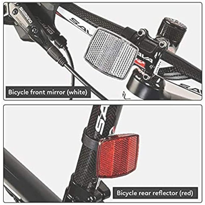 Picture of Reflectors for Bicycle Spokes, Includes 4 Pcs Reflectors Spokes Bicycle Wheels, 2 Pcs Reflectors Reflectors for Front Rear Bike Wheel for MTB Bicycle