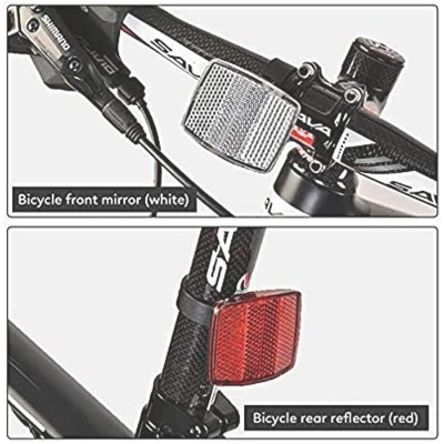 Picture of Reflectors for Bicycle Spokes, Includes 4 Pcs Reflectors Spokes Bicycle Wheels, 2 Pcs Reflectors Reflectors for Front Rear Bike Wheel for MTB Bicycle