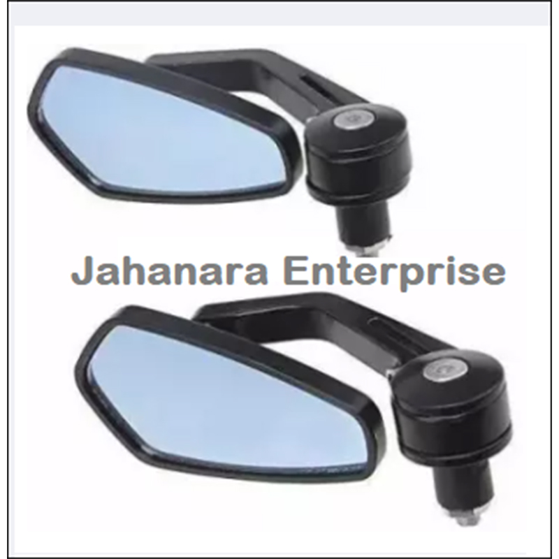 Picture of 1Pair Aluminum Alloy Handlebar End Mirrors Looking Glass For Motorcycle