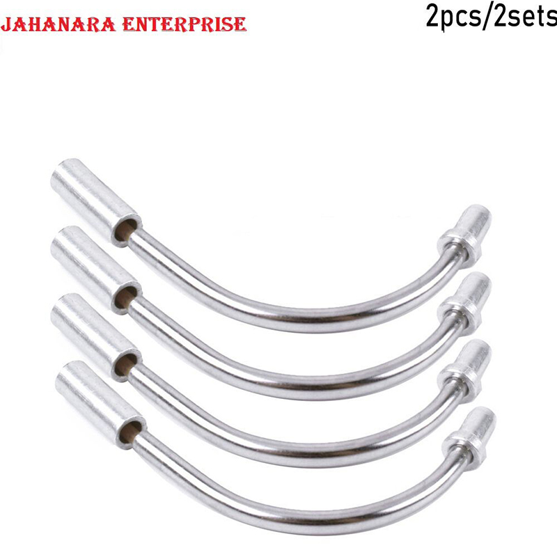 Picture of Bicycle Break Pipe Alloy 110 Degrees Bend Wire Guide Pipe Hose Js Cycling Supplies for Mountain Bike V Brake Noodles Cable Reduce Friction Brake Line 2 pcs