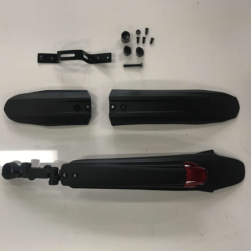 Picture of Bicycle Plastic Mudguard With Light Bicycle Accessories 3 pcs