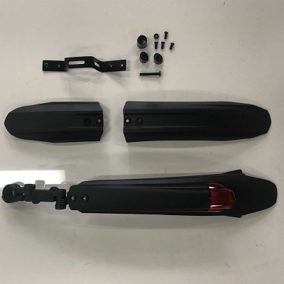 Picture of Bicycle Plastic Mudguard With Light Bicycle Accessories 3 pcs
