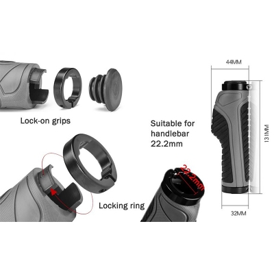 Picture of Mountain Bike Grips Silicone Sponge Bicycle Grips MTB Road Anti-slip Shockproof Handles For Bicycle Ultralight Cycling Handlebar - সাইকেল