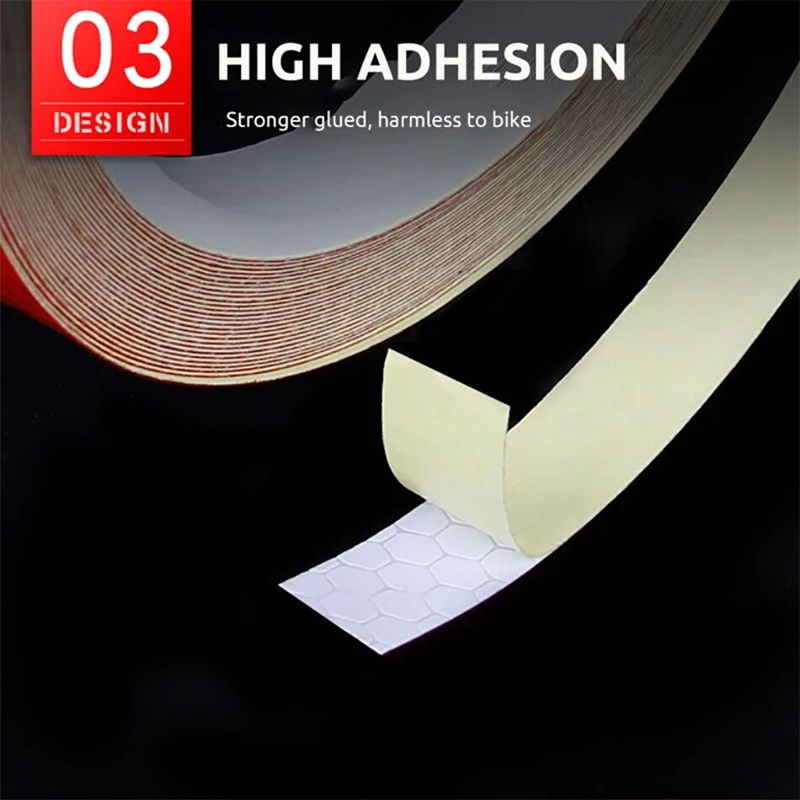 Picture of Bicycle Rim Styling Reflective Fluorescent Stripe Tape Body & Rim Wheel Stripe Tape Stickers 4Pcs