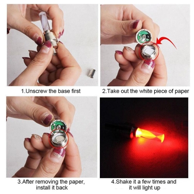 Picture of Bike Motorcycle Cycling LED 1 Pair Rainbow RGB Color Bike Wheel Tire Light