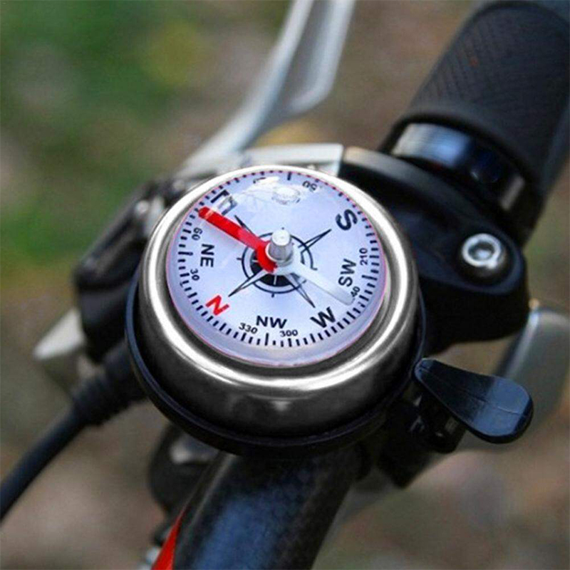 Picture of Compass Bicycle Bell Mountain Bike Aluminum Alloy Compass Bell Horn Car Bell For Bicycle Accessories 1pc