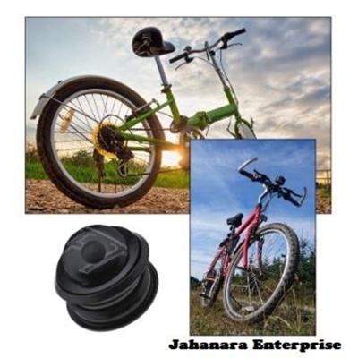 Picture of Full Black Bicycle Headset Aluminium Alloy Bike Front Fork Stem Headset Black