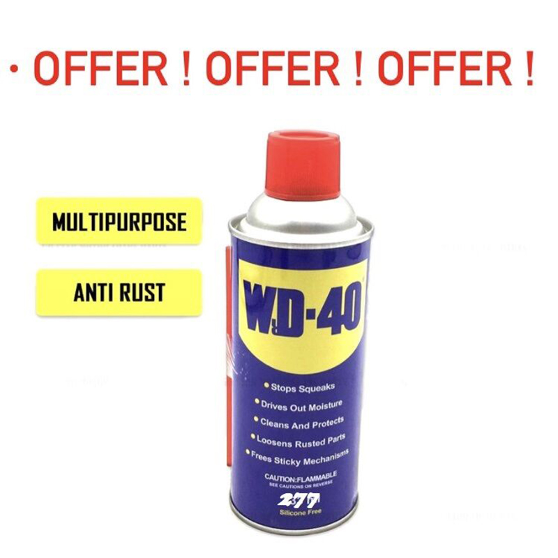 Picture of WD-40 Anti Rust Multi Purpose Lubricant & Paint remover spray (USA Brand) 277ml