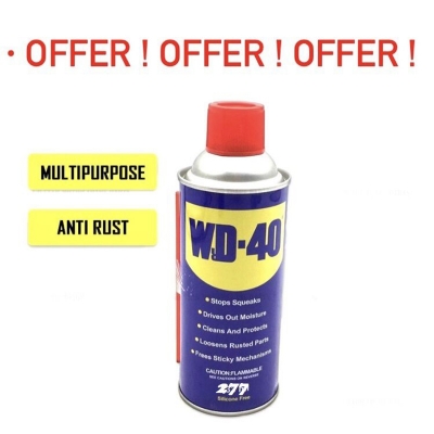 Picture of WD-40 Anti Rust Multi Purpose Lubricant & Paint remover spray (USA Brand) 277ml