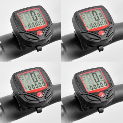 Picture of Waterproof 15 Function LCD Bike Bicycle Odometer Speedometer Cycling Speed Meter