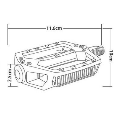Picture of Mountainbike Pedale Utral Sealed Bike Pedals Cnc Aluminum Body For Mtb Road Bicycle 3 Bearing  1 Pair - সাইকেল
