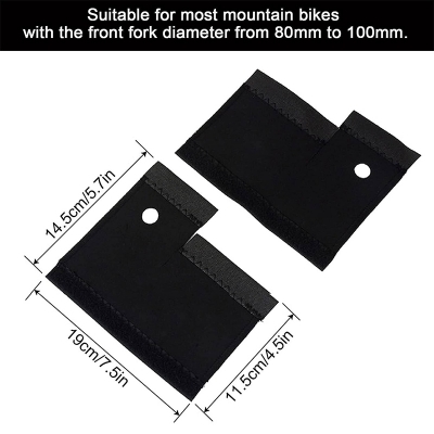Picture of Bicycle Front Fork Protective Pad Mountain Bike Fork Cover Protector Bicycle Accessories 2pcs