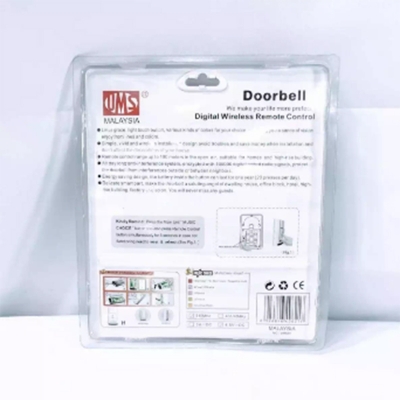 Picture of UIMS Malaysia 100m Wireless Doorbell with 2-Minute Chime - High-Quality Home Security System