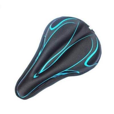 Picture of Bike Seat Cover Padded | Thick Silicone Gel Bicycle Saddle Cushion | Breathable Lightweight Comfortable Non-Slip Cover | For Road, Mountain & Stationary Bikes | Bicycle Accessories