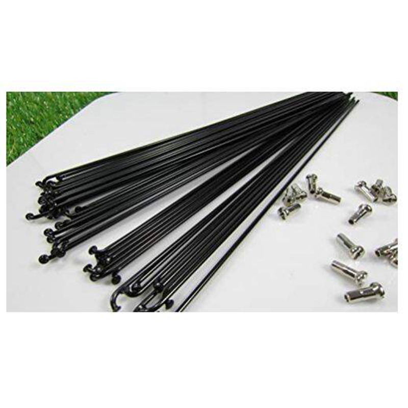 Picture of Bike Spokes 26" Any Bicycle Stainless Steel Bicycle Spokes With Nipples 36 pcs Black - সাইকেল