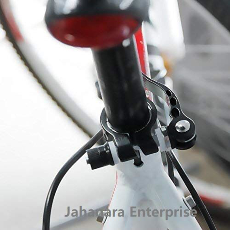 Picture of Bike Seat Clamp Aluminum Alloy Quick Release Bicycle Binder Clamp Bolt Seat Post 6 x 55mm Pole (Black)