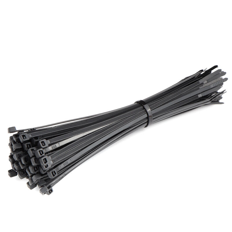 Picture of 6 Inch (4x150mm) Cable Tie 100 Pcs Black Nylon Plastic Cable Tie