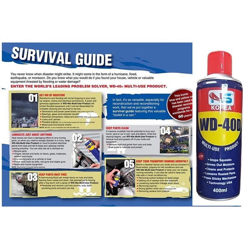Picture of WD40 Multi-Purpose Rust Remover Lubricant 400ML NS Korea