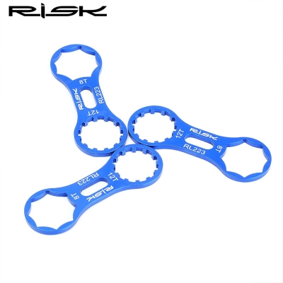 Picture of Bicycle Front Fork Cap Wrench Tool MTB 8T/12T Bike For SR XCR/XCT/XCM/RST Aluminum Alloy Cycling Repaire Tool Bike Accessories