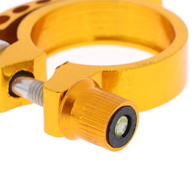 Picture of Aluminum Alloy Mountain Bike Seatpost Clamp, Quick Release Cycling Seat Tube Clip, Bicycle Accessories