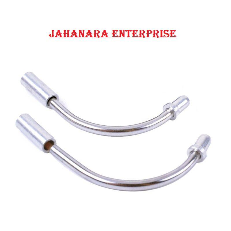 Picture of Bicycle Break Pipe Alloy 110 Degrees Bend Wire Guide Pipe Hose Js Cycling Supplies for Mountain Bike V Brake Noodles Cable Reduce Friction Brake Line 2 pcs