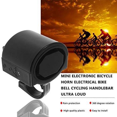 Picture of Bicycle Horn Electrical Bike Bell Ultra Loud, Battery Powered 360 Degree Rotating Bicycle Accessories