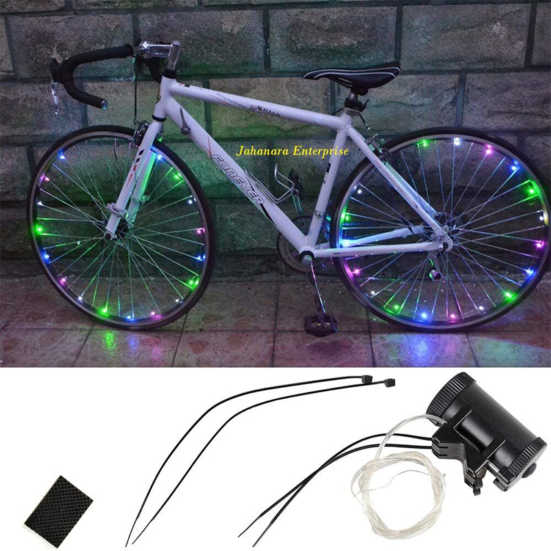 Picture of LED Bike Wheel Lights Waterproof Bike Spoke Light for Kids Bike Rim Lights with 2 Modes Cycling Neon Lamps Easy Installing Wheel Spoke Lights - Fits All Standard Spoke Wheel Cycling Rim Tire
