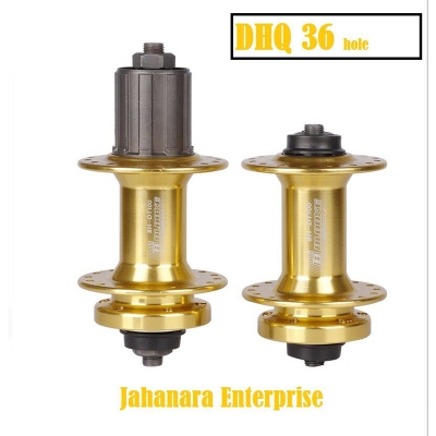Picture of Bicycle Casette Bearing Hub 36 Hole Quick Release Six Nail Disc Brake Hub Suitable For Tower Base 7/8/9/10/11 speed (1 Pair) Golden