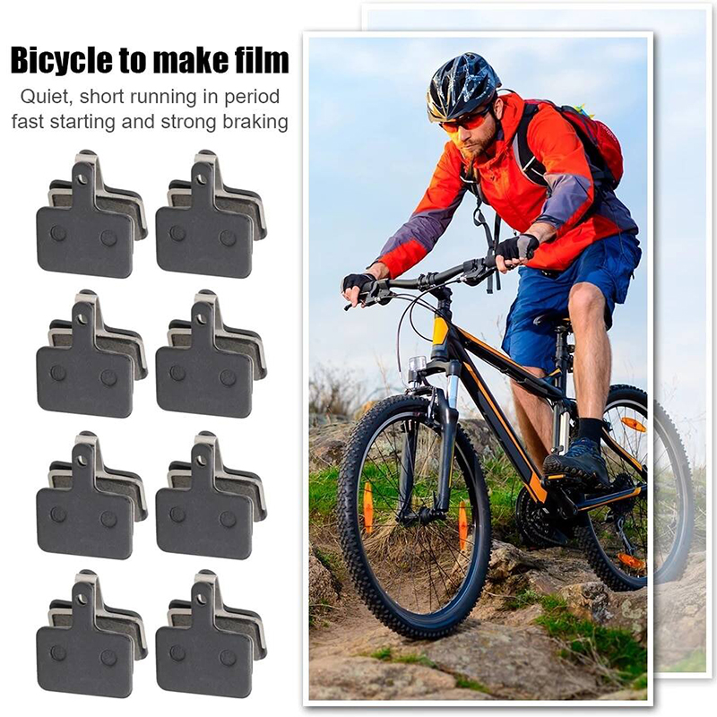 Picture of Brake Pads Resin Semi-Metallic Mountain Road Cycling Braking Disc Parts for BB8 NOVELA YINXING BOLIDS FOREVIR 2pc with spring