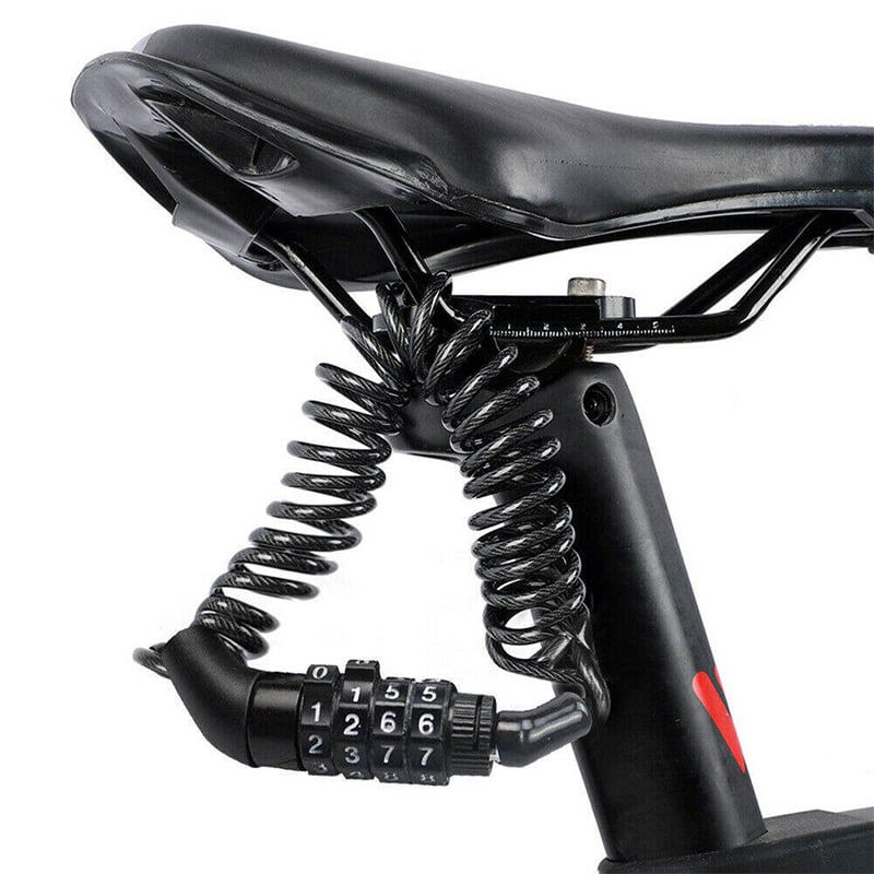 Picture of Mini Bike Anti-theft Lock Bicycle Password Lock Cable Helmet Chain Lock