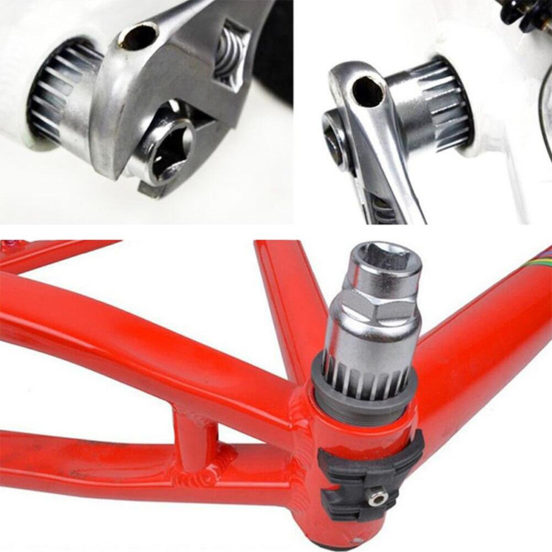 Picture of Bicycle Tools 3pcs Wheel Extractor Bottom Bracket Freewheel Remover Tools Crankset Remover Repair Tool 3 Pcs Set