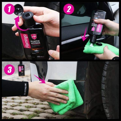 Picture of FLAMINGO Scratch Remover & Plastic Restorer Car Polish(300ml) - Remove light scratches, swirls and haze