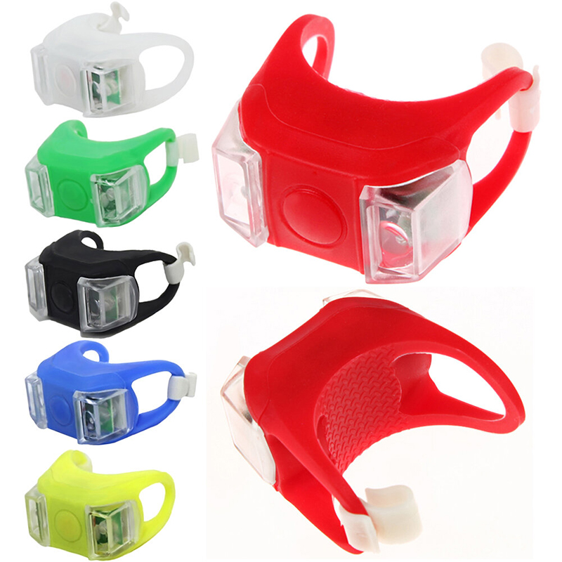 Picture of Silicon LED Bike Light Light Handle Light Waterproof Safety Alert Rear Back Lamp Battery Cycling Telolite - Cycle Accessories - cycle light